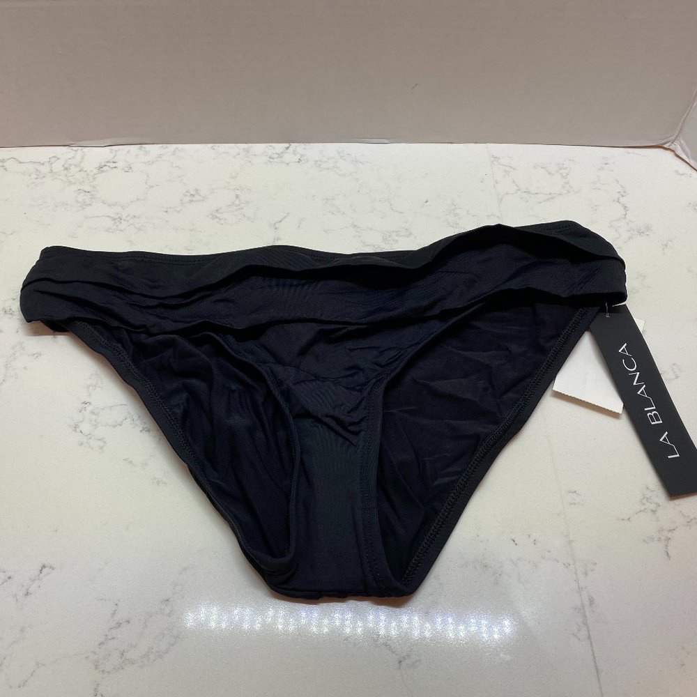 NWT La Blanca Shirred Bikini Bottom Swimsuit